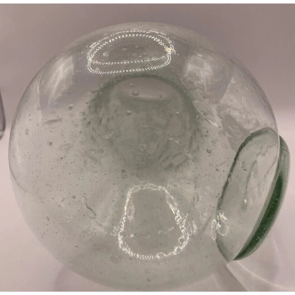 Handblown La Verrerie de Biot Arlequin France Bubbles Art Glass Signed